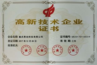 果動科技榮獲高新技術企業證書，技術咨詢實力獲國家認可